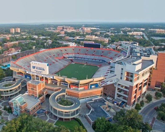 Ben Hill Griffin Stadium Glossy Keychain Field Print Florida Gators The Swamp