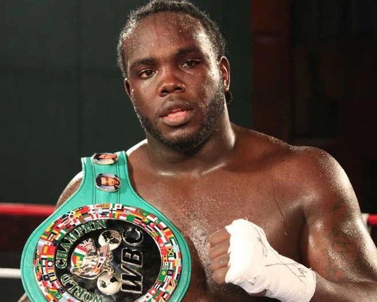 Bermane Stiverne Keychain Boxing Picture With Belt