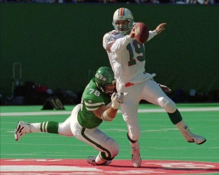 Bernie Kosar Keychain Miami Dolphins Nfl Football Vs Jets
