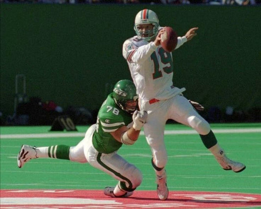 Bernie Kosar Keychain Miami Dolphins Nfl Football Vs Jets