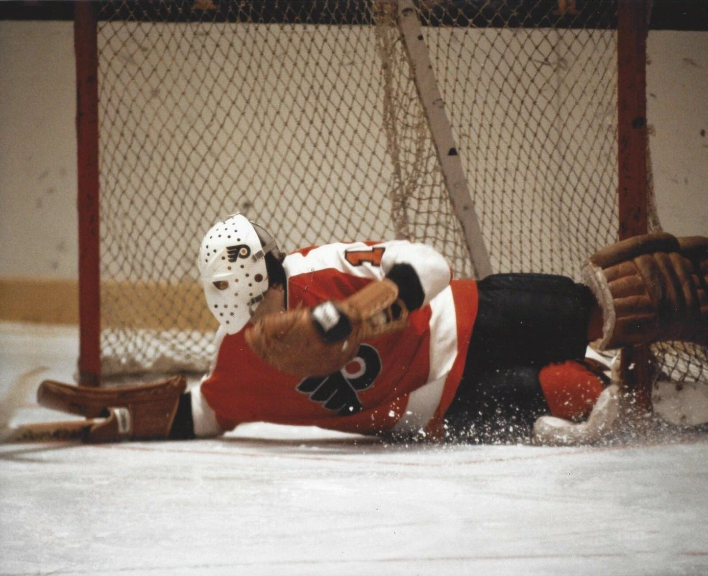 Bernie Parent Magnet Hockey Philadelphia Flyers Nhl Making Save