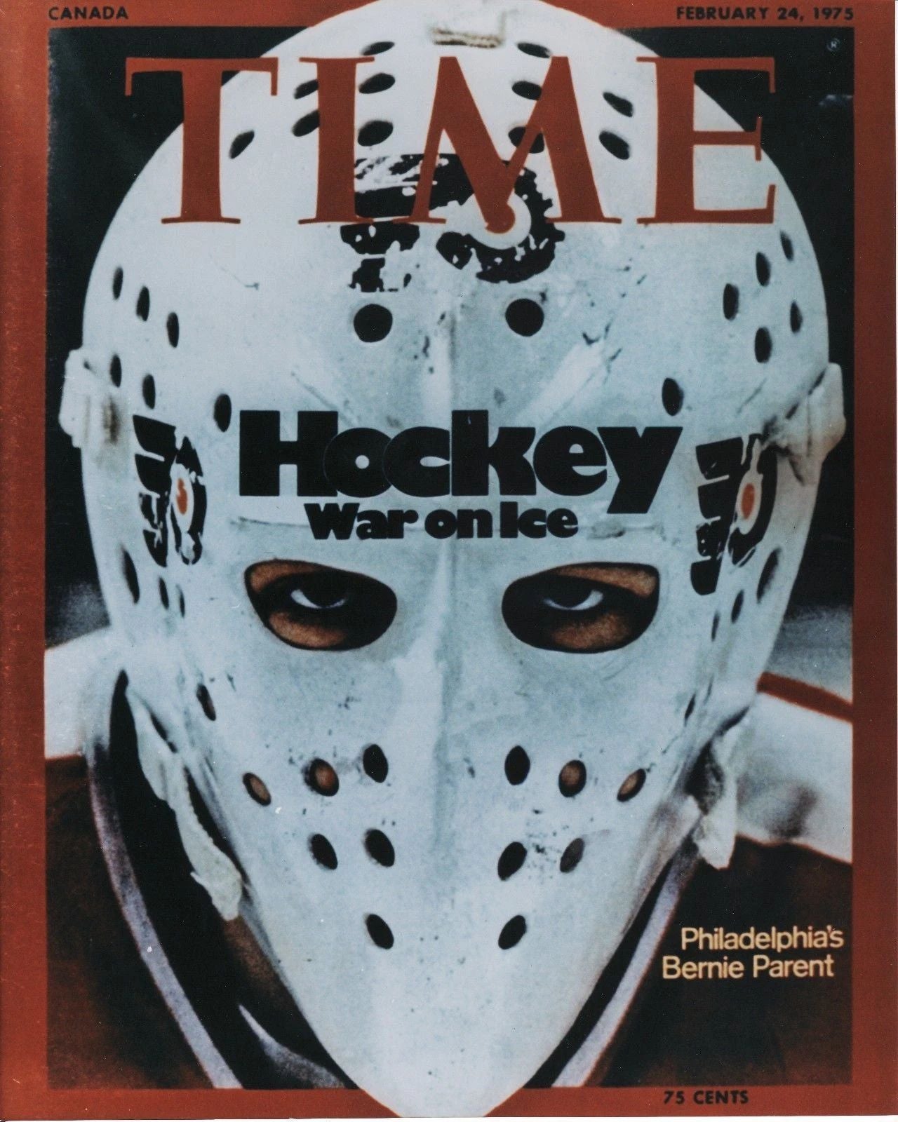 Bernie Parent Photo Hockey Philadelphia Flyers Nhl Mask Pic