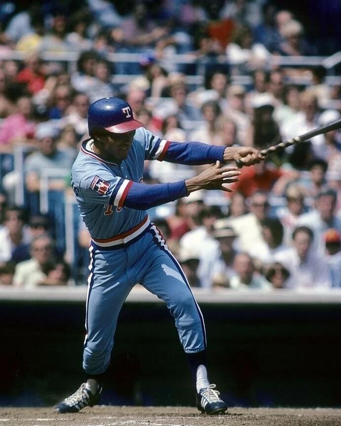 Bert Campaneris Photo Texas Rangers Picture Mlb Baseball Swinging