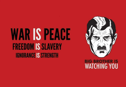 Big Brother Is Watching You Classic Picture Magnet Magnet Print 1984 Orwell