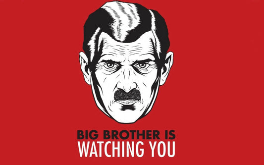 Big Brother Is Watching You Picture Magnet Magnet Print Banner 1984 Orwell
