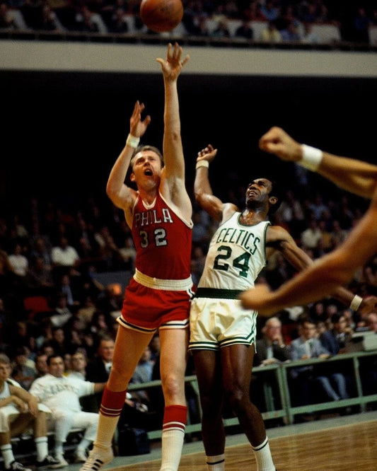 Billy Cunningham Photo Philadelphia 76Ers Sixers Basketball Nba Vs Celtics