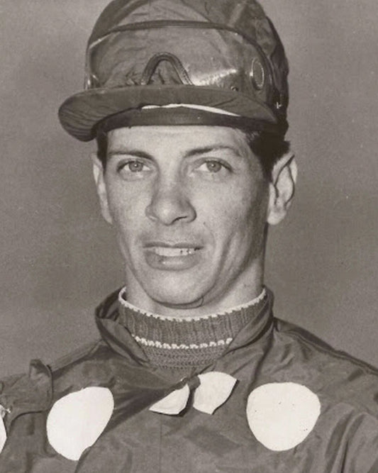 Bill Hartack Keychain Horse Racing Picture Jockey Bw