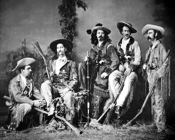 Bill Hickok, Bill Cody, Texas Jack Glossy Keychain Scouts Of The Plains Print