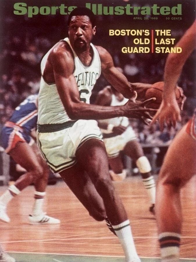 Bill Russell Keychain Boston Celtics Basketball Picture Nba 1969