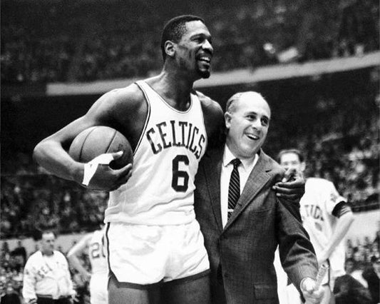 Bill Russell And Red Auerbach Photo Boston Celtics Print Basketball Poster