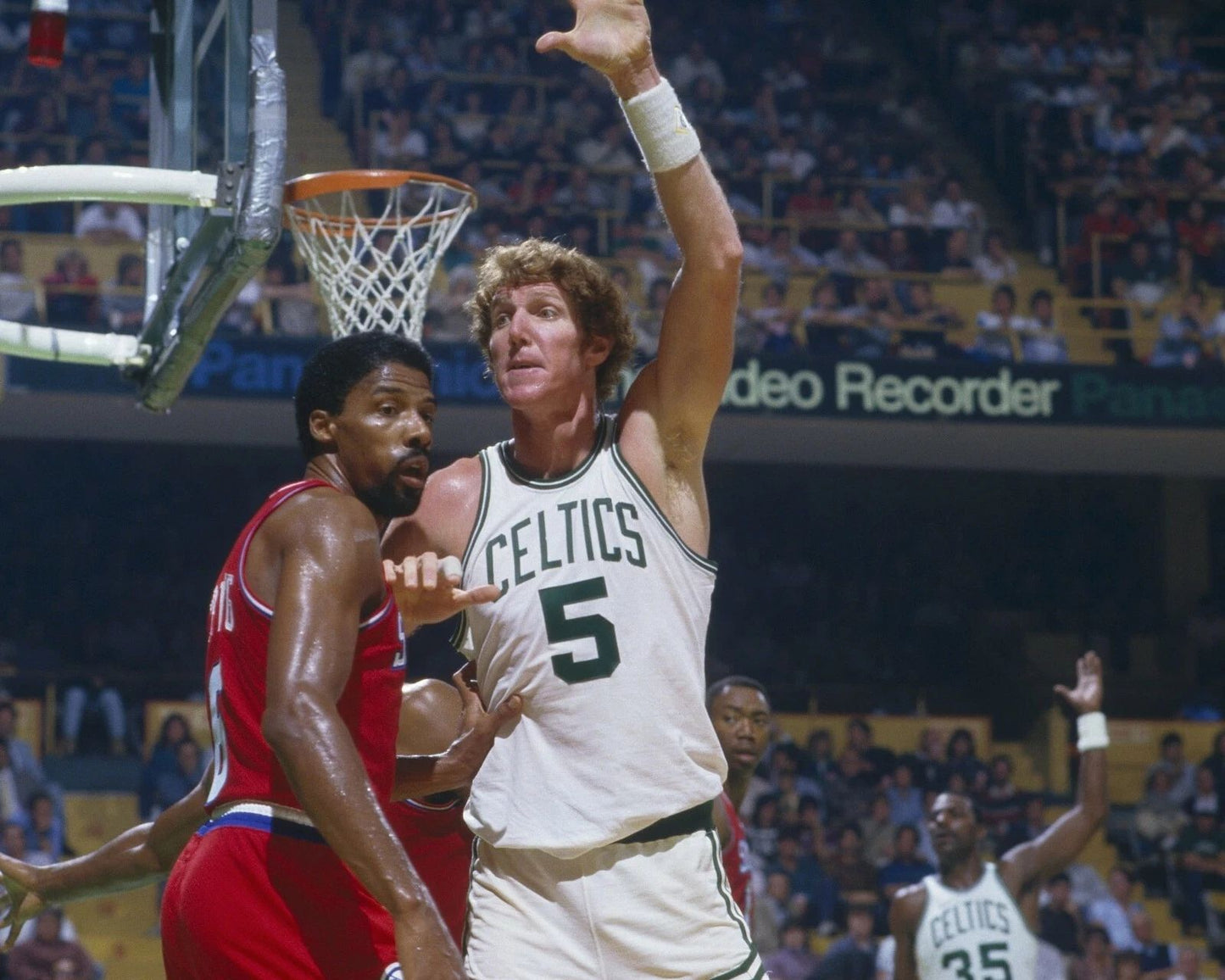 Bill Walton & Julius Erving Photo Boston Celtics Basketball Nba 76Ers Dr J