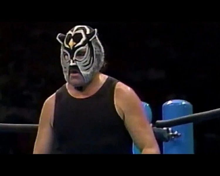 Black Tiger Keychain Wrestling Picture Mark Rocco In Ring