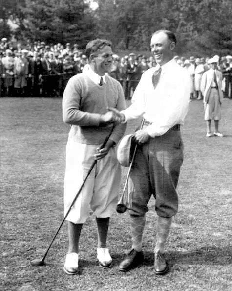 Bobby Jones And Chick Evans Glossy Keychain 1927 Us Amateur Championship Print