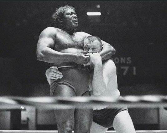 Bobo Brazil Magnet Wrestling Picture Wwf Head Lock