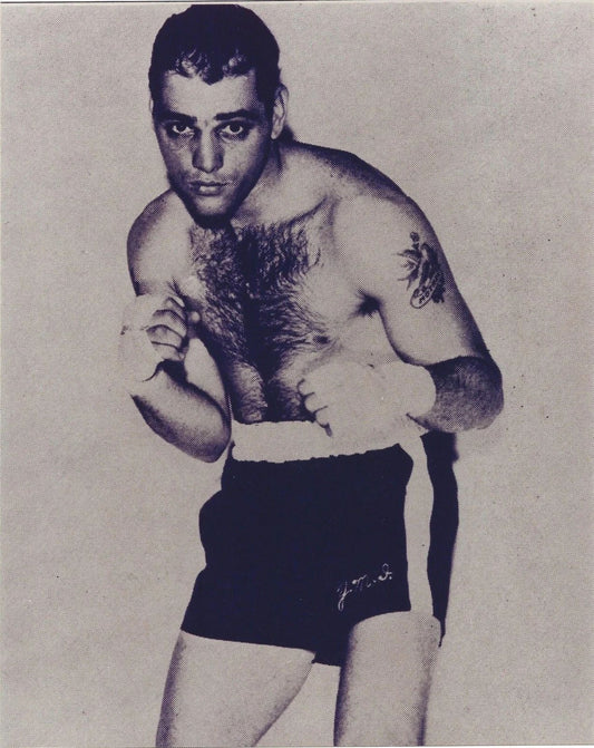 Bobo Olson Keychain Boxing Picture