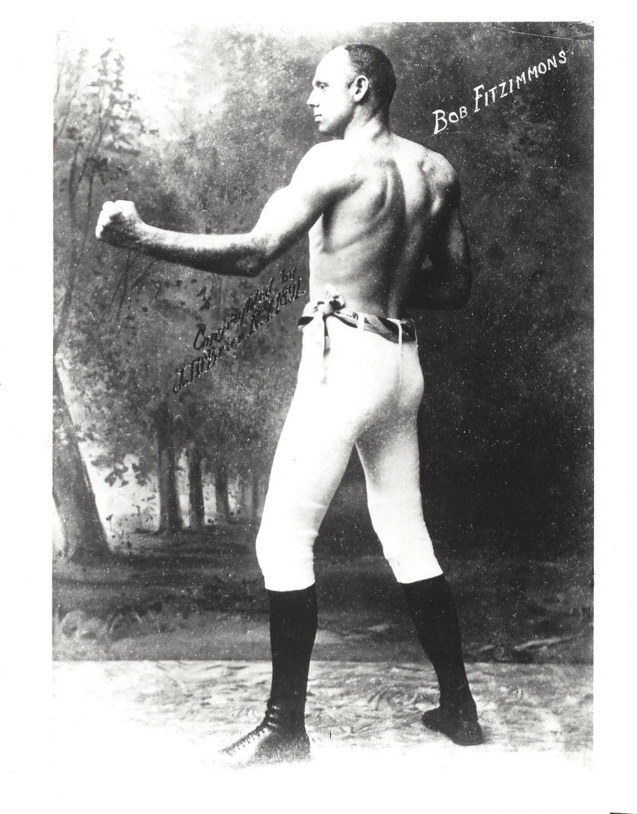 Bob Fitzsimmons Magnet Boxing Picture