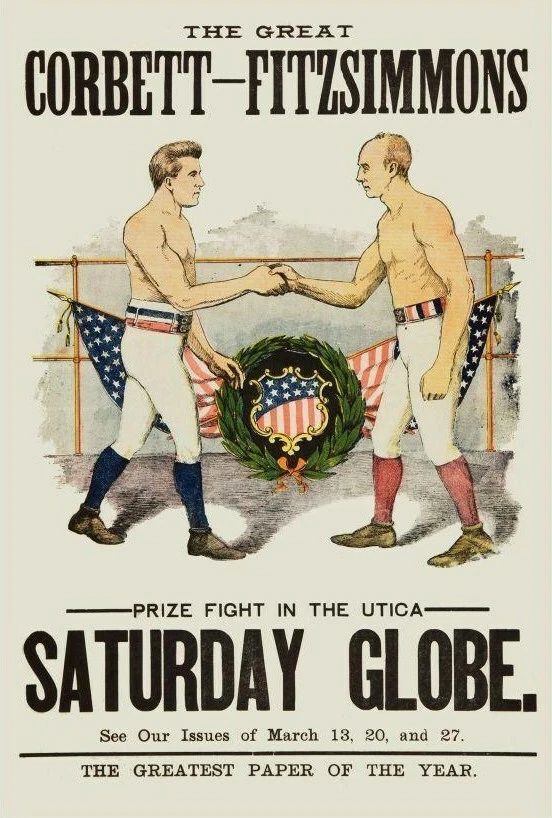 Bob Fitzsimmons Vs James Corbett Photo Boxing Utica 300 Piece Jigsaw Puzzle