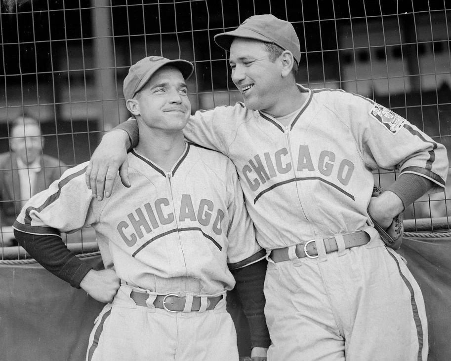 Bob Garback & Dizzy Dean Photo Chicago Cubs Baseball Mlb 300 Piece Jigsaw Puzzle