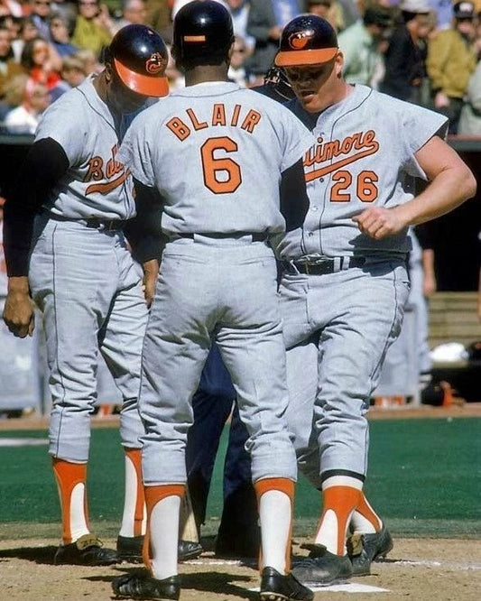 Boog Powell & Paul Blair Keychain Baltimore Oriole O'S Picture Baseball Mlb