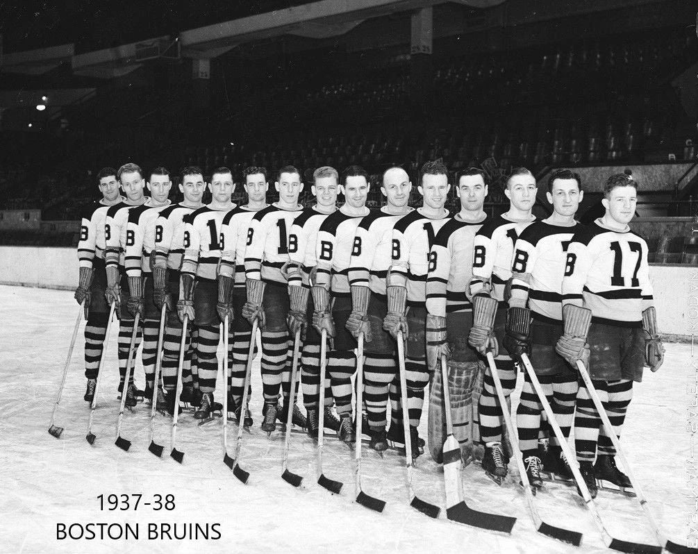 Boston Bruins 1937 38 Team Photo Hockey Picture Nhl