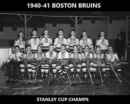 Boston Bruins 1940 41 Team Photo Hockey Picture Nhl Stanley Cup Champs