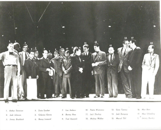 Boxing Legends Photo Boxing Picture Dempsey Tunney Baer Schmeling Braddock