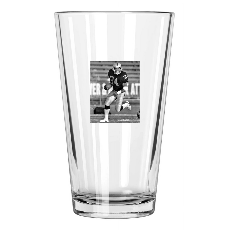 Bo Jackson Photo Los Angeles Raiders Bo Knows Football Pint Beer Drinking Glass
