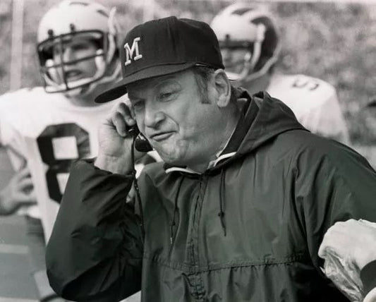 Bo Schembechler Keychain Michigan Wolverines Ncaa Football Picture