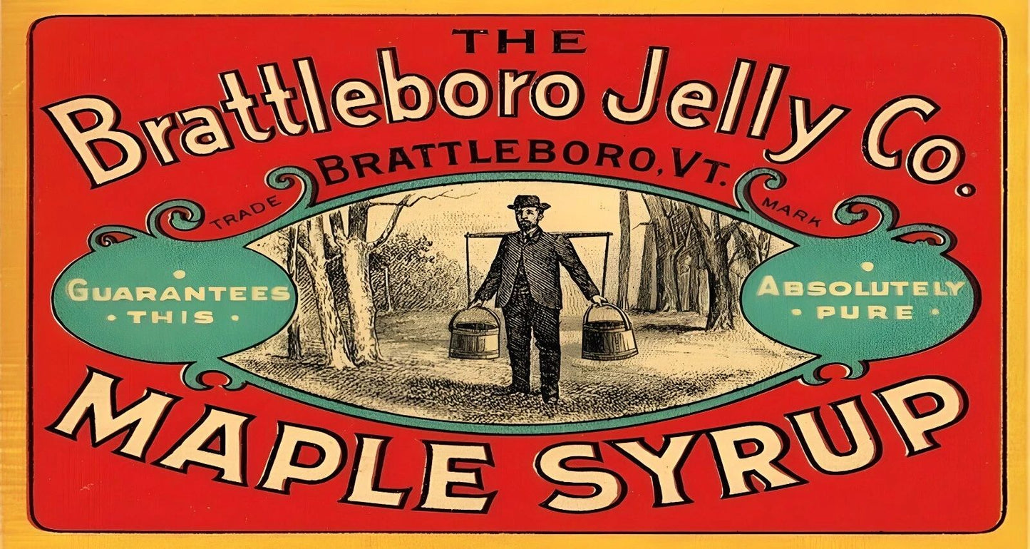Brattleboro Jelly Company Vermont Retro Maple Syrup Bottle Label 300 PCS Jigsaw