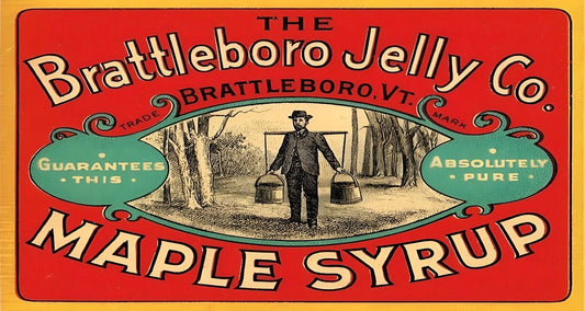 Brattleboro Jelly Company Vermont Retro Maple Syrup Bottle Label Art Print