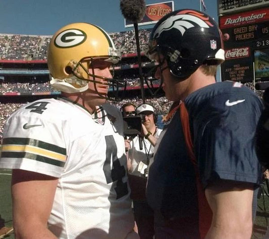 Brett Favre & John Elway Magnet Green Bay Packers Picture Football Broncos