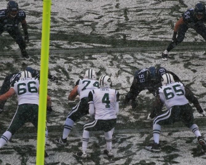 Brett Favre Photo New York Jets Ny Picture Nfl Football Snow