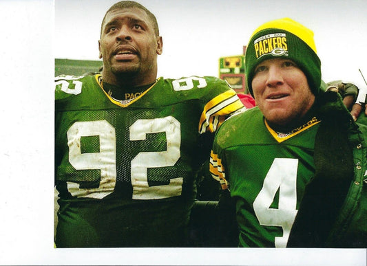 Brett Favre & Reggie White Magnet Green Bay Packers Picture Nfl Football