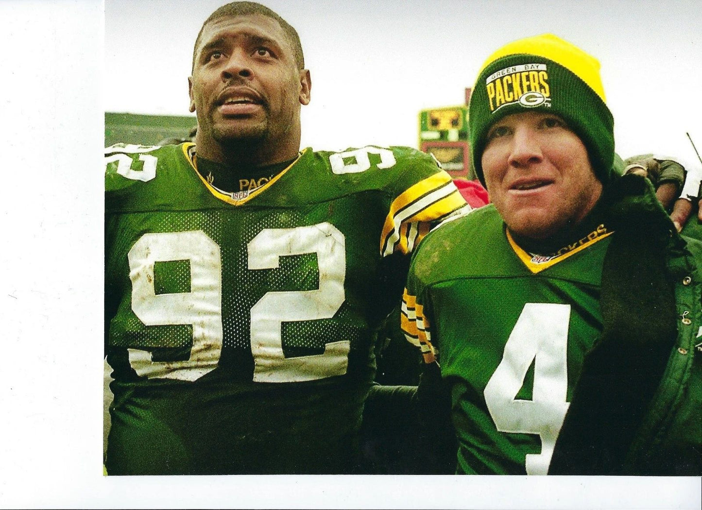 Brett Favre & Reggie White Photo Green Bay Packers Picture Nfl Football