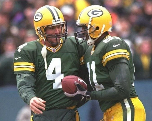 Brett Favre & Tyrone Davis Keychain Green Bay Packers Picture Nfl Football