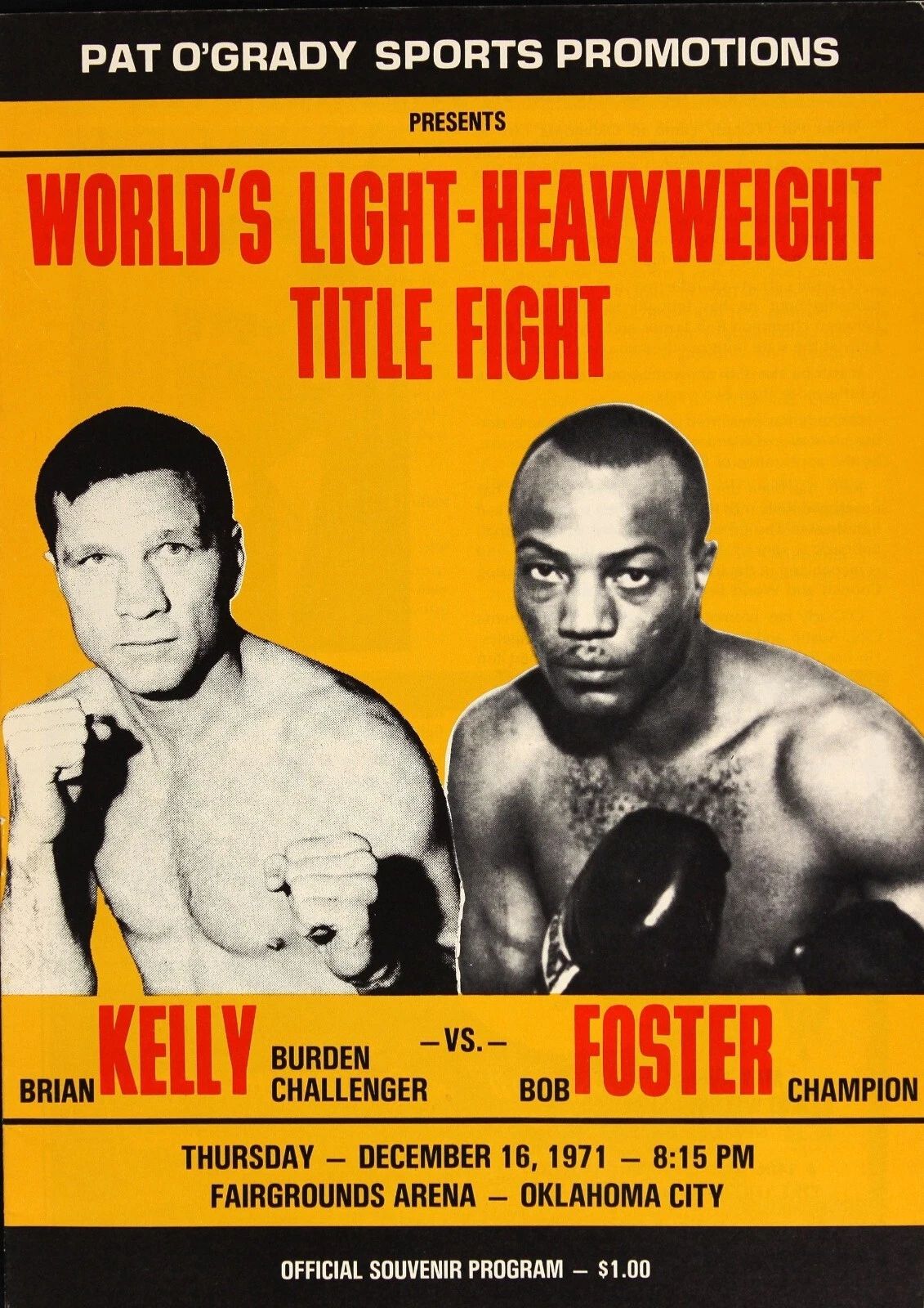 Brian Kelly Vs Bob Foster Photo Boxing Picture Tahoe