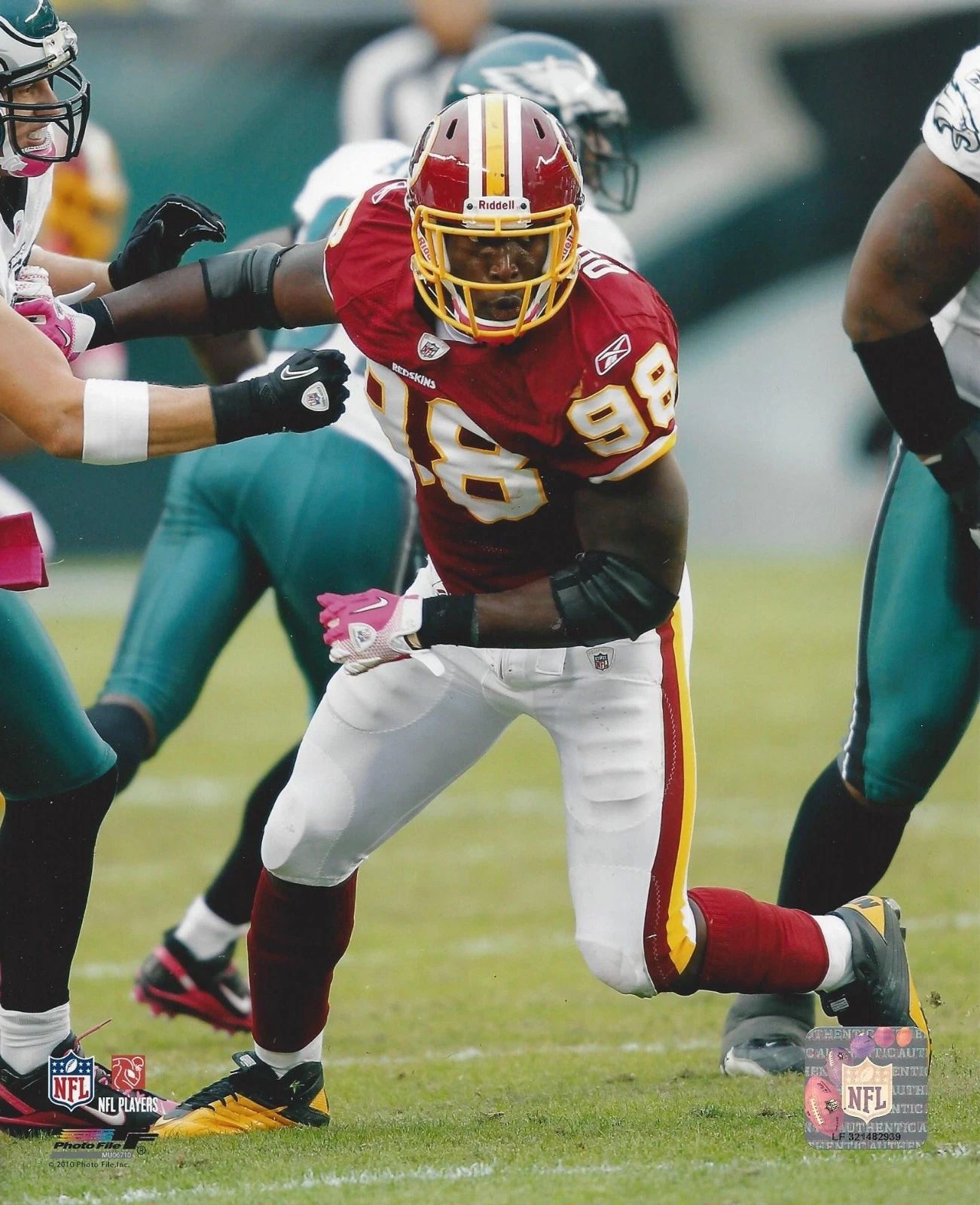 Brian Orakpo Keychain Washington Redskins Picture Nfl Vs Eagles
