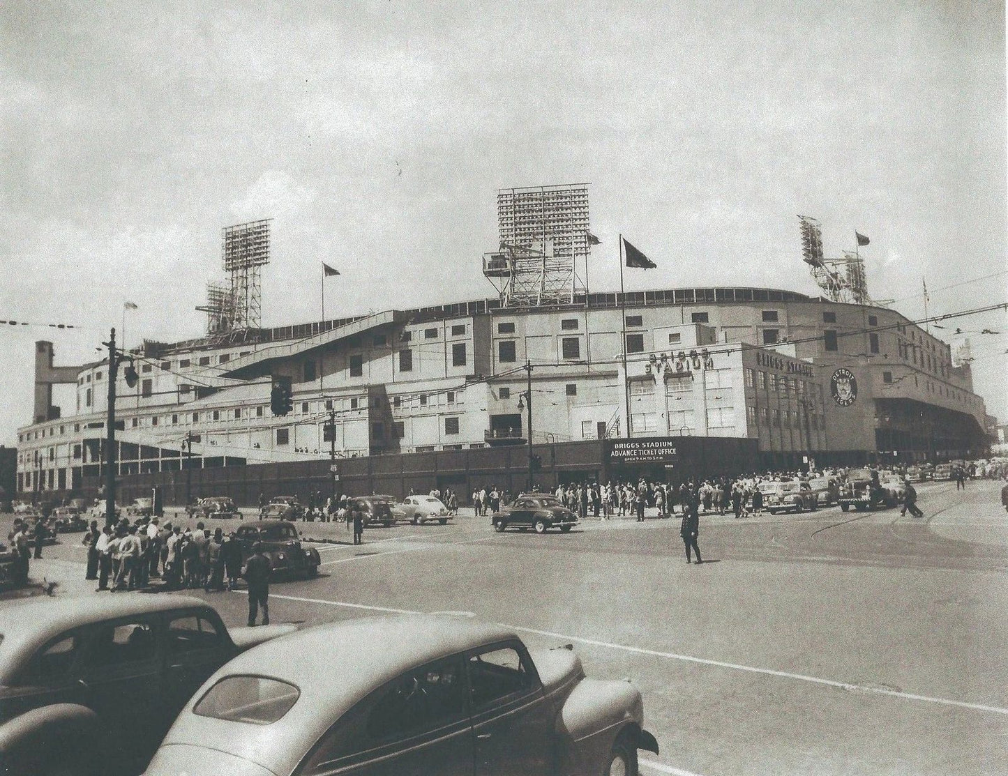 Briggs Stadium Photo Baseball Mlb Picture Detroit Tigers 1938