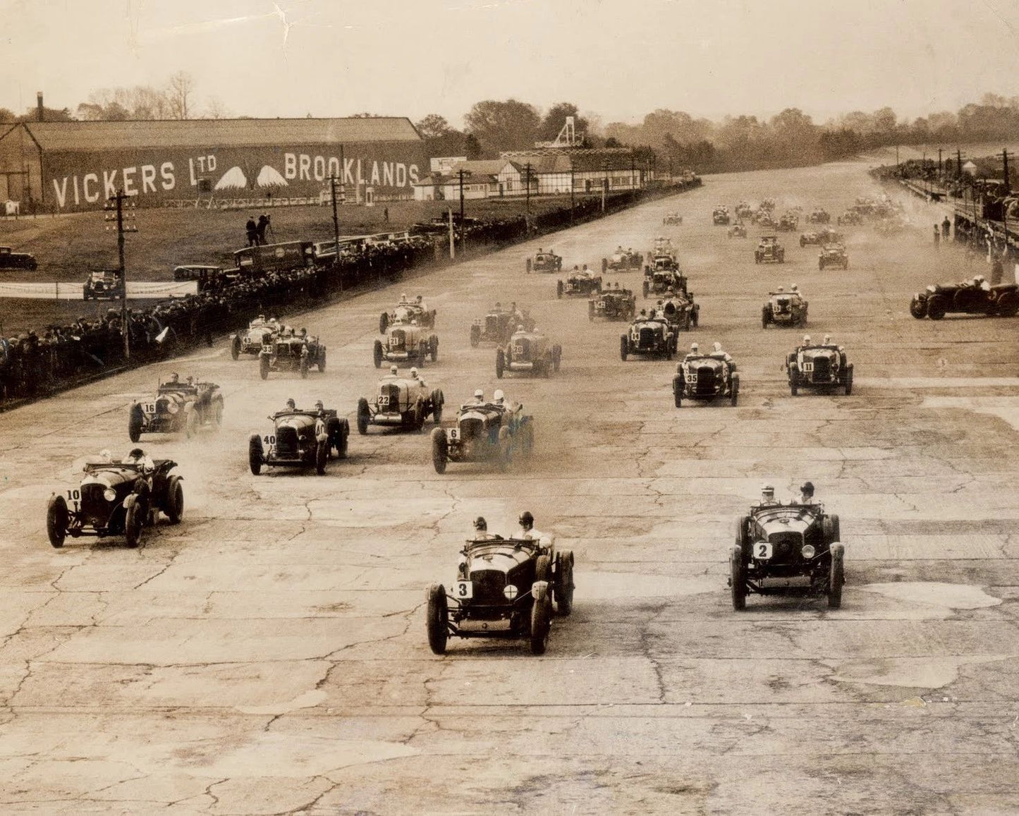 Brooklands Race Track Photo Auto Racing Picture Uk England