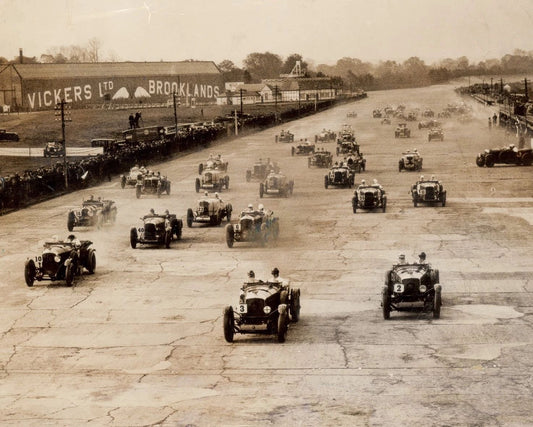 Brooklands Race Track Keychain Auto Racing Picture Uk England