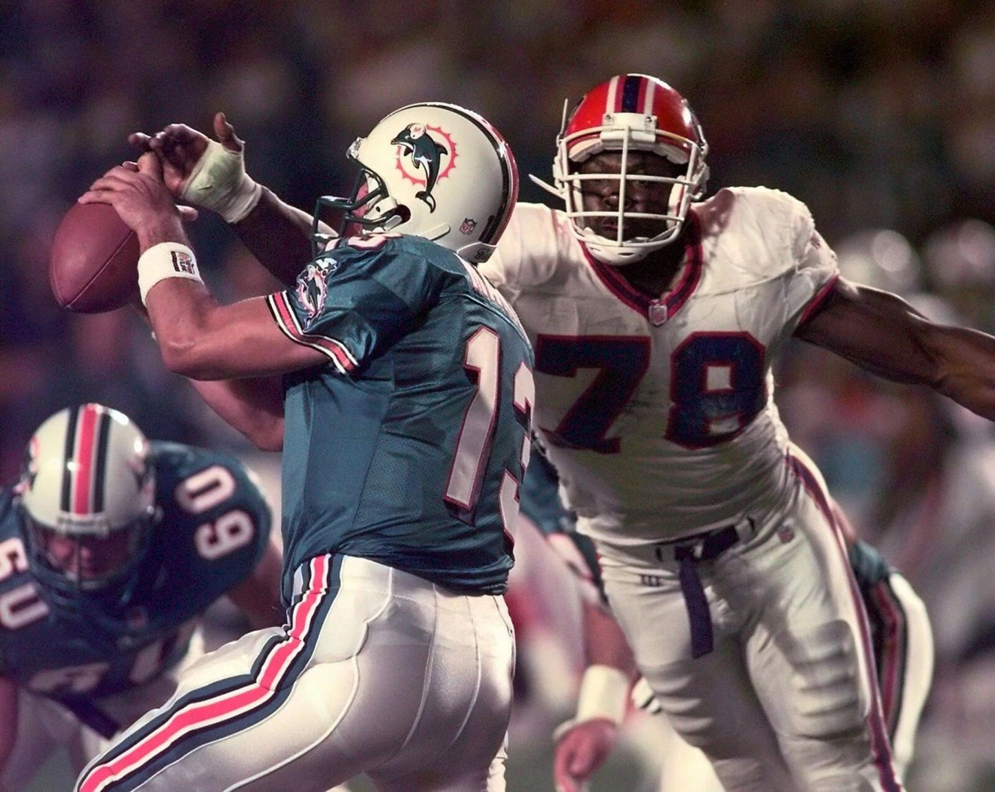 Bruce Smith & Dan Marino Magnet Buffalo Bills Picture Nfl Football Dolphins