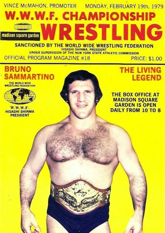 Bruno Sammartino Photo Wrestling Picture Wwwf