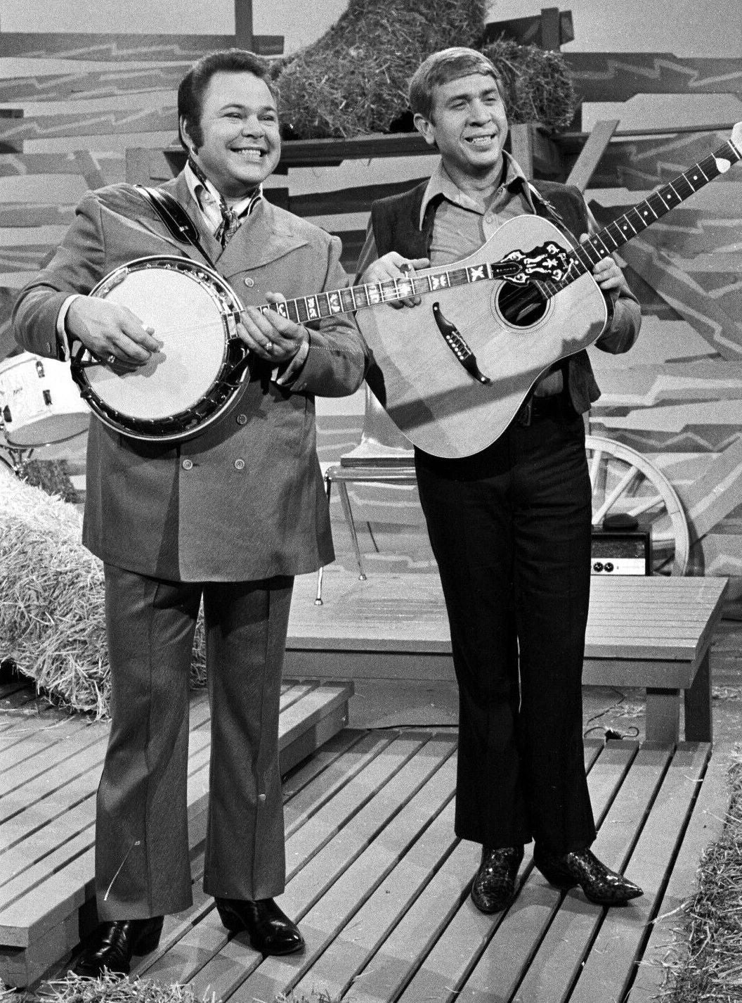Buck Owens And Roy Clark In Hee Haw Tv Show Picture Magnet Print