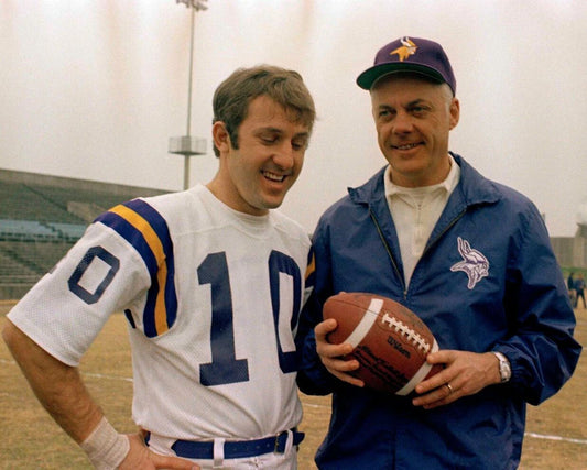Bud Grant & Fran Tarkenton Magnet Minnesota Vikings Nfl Football