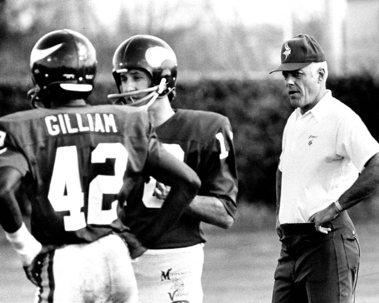 Bud Grant John Gilliam Fran Tarkenton Magnet Minnesota Vikings Nfl Football