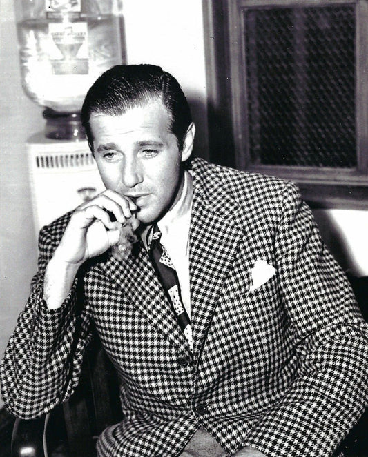 Bugsy Siegel Photo Mafia Organized Crime Mobster Mob Picture Smoking