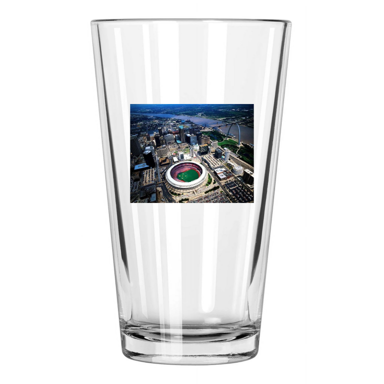 Busch Stadium And Downtown St. Louis Photo Arch Pint Beer Drinking Glass