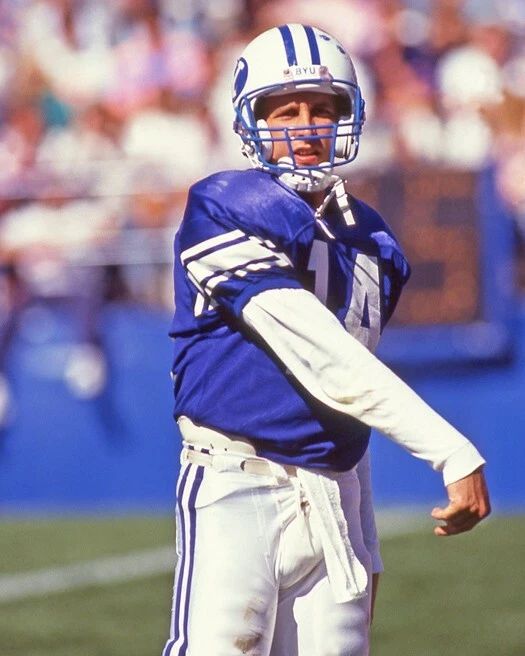 Byu Cougars Ty Detmer Glossy Photo Print College Football Poster