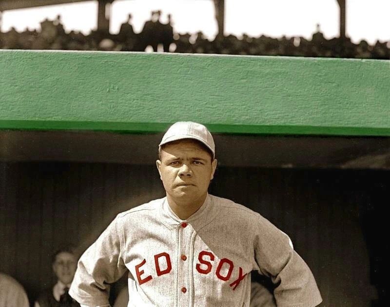 Babe Ruth Boston Red Sox Pre New York Yankees 8 X 10 Keychain Picture Keychaingraph