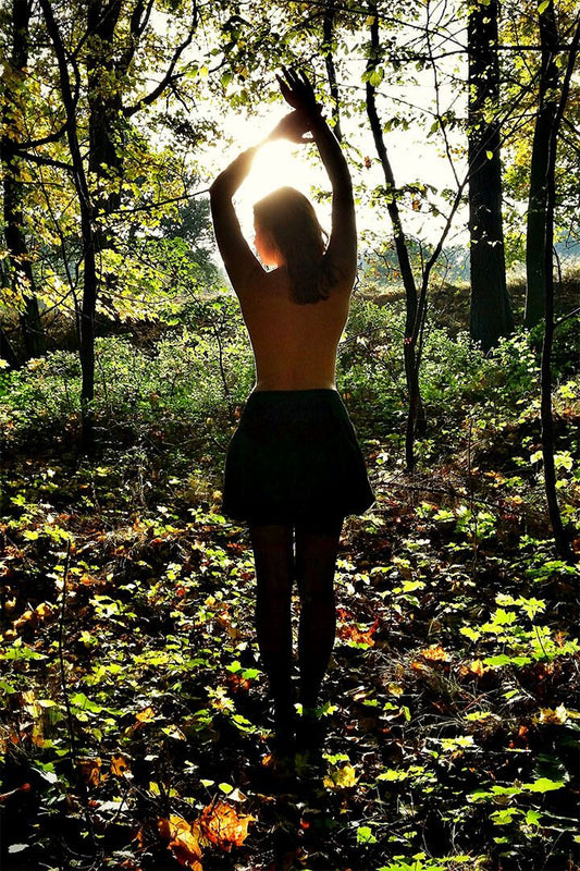 Babes In The Woods Picture Female Model Print Jigsaw Puzzle